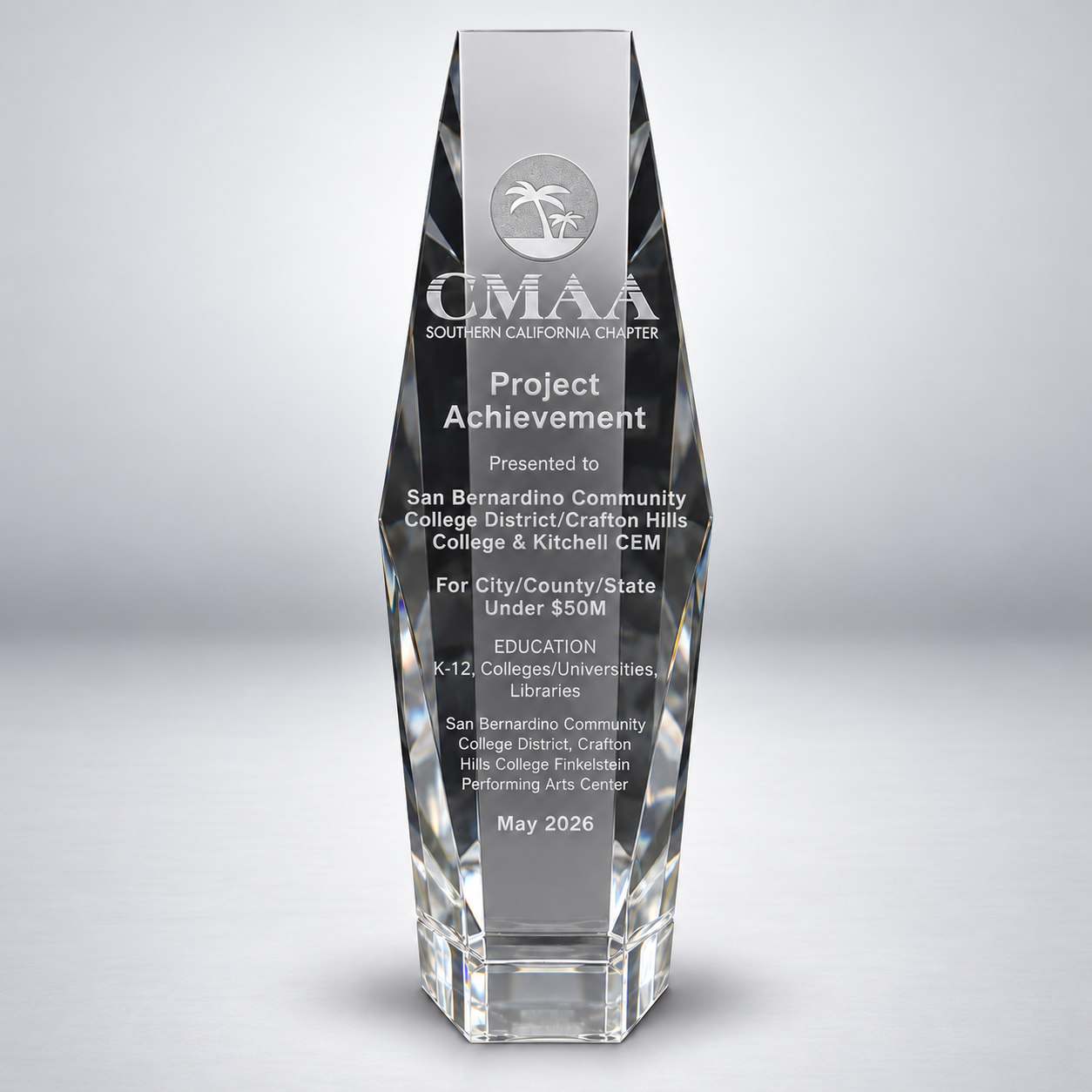 CMAA Project Achievement Award - 2026