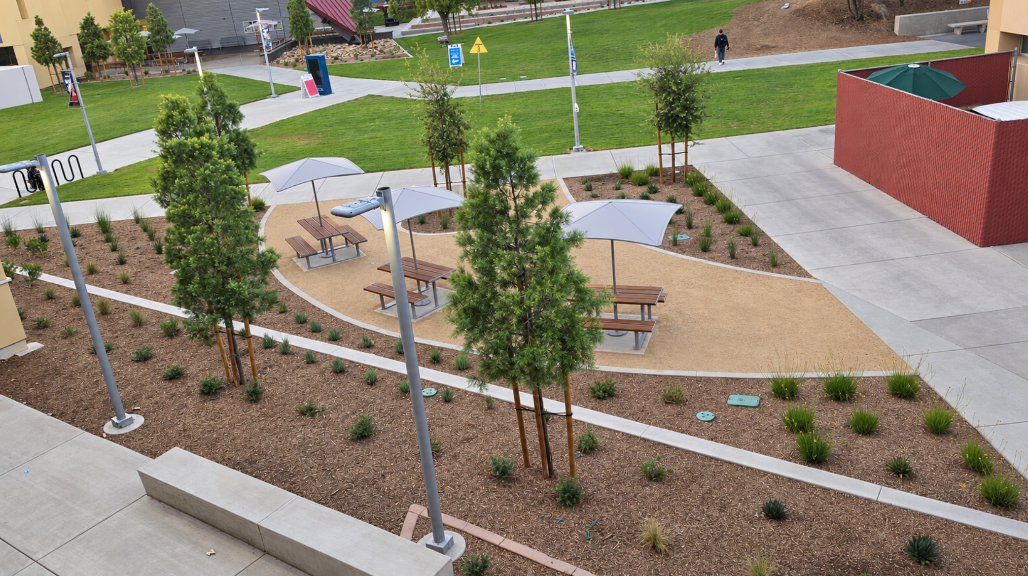 More Shade and New Outdoor Spaces at San Bernardino Valley College