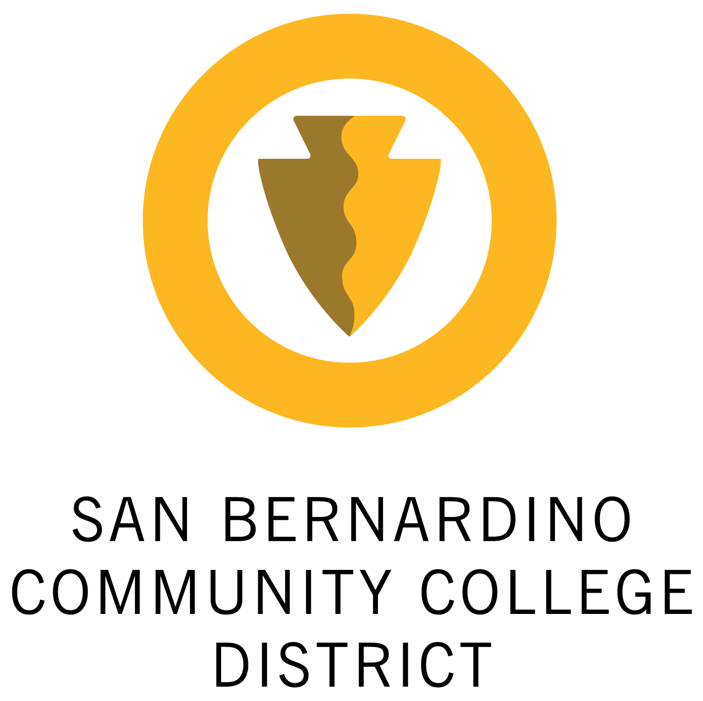 SBCCD secondary logo gold centered