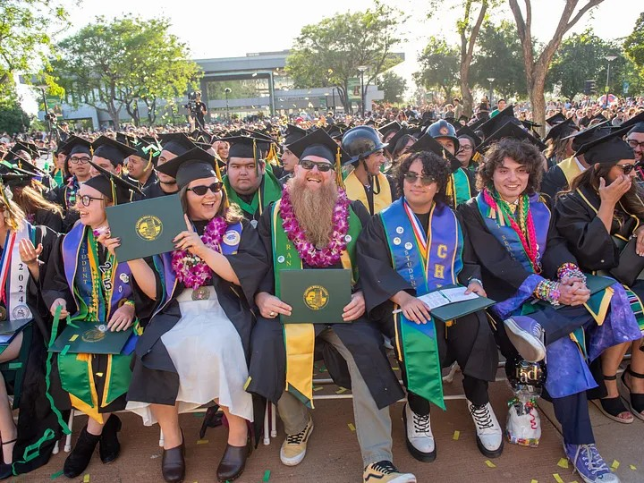 Crafton Hills College celebrates the Class of 2025 during commencement on May 23, 2025, in Yucaipa, Calif.