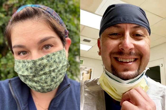 From left: Amanda Edwards and Quintus Cerrillo, both Crafton Hills College health science graduates, who now have successful careers in nursing.